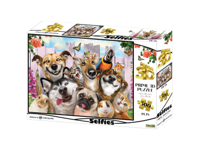 PUZZLE 3D 500 HIŠNI LJUBLJENČKI 61X46 SELFIE