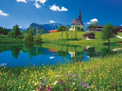 PUZZLE RAVENSBURGER 2000 CERKEV NA BAVARSKEM - Image 2