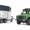 BRUDER 2592 LAND ROVER DEFENDER S PRIKOLICO ZA KONJE 1:16