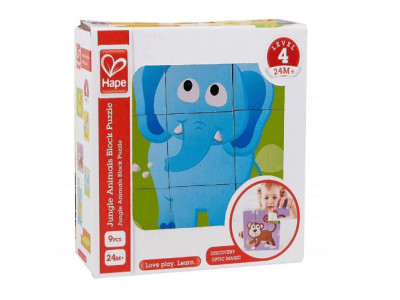HAPE KOCKE DIVJE ŽIVALI 6 SLIK