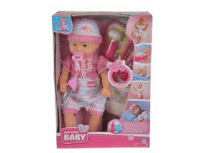 NEW BABY BORN DOJENČEK Z ZDRAVNIŠKIMI PRIPOMOČKI