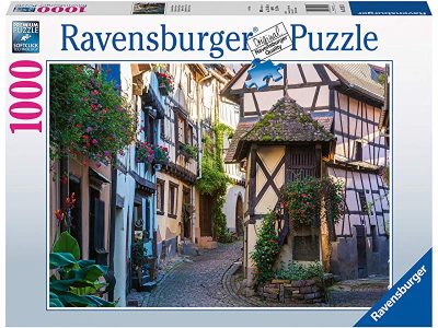 PUZZLE RAVENSBURGER 1000 ULIČICE V MESTU EGNISHEM ALZACIJA