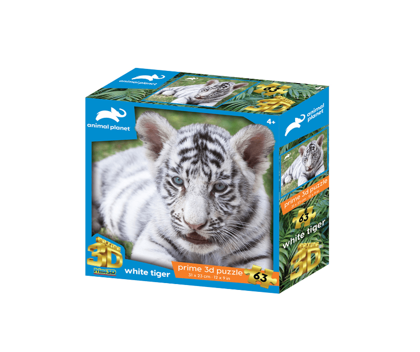 PUZZLE 3D 63 BELI TIGER 31X23 ANIMAL PLANET