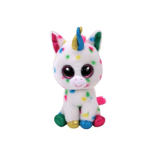 TY BEANIE BOOS MAVRIČNO PIKČAST BEL SAMOROG HARMONIE 15CM