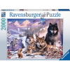 PUZZLE RAVENSBURGER 2000 VOLKOVI POZIMI