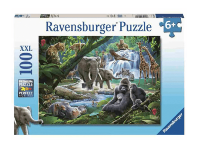 PUZZLE RAVENSBURGER 100 DRUŽINE SAVANSKIH ŽIVALI