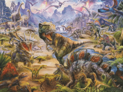 Alternative view of PUZZLE RAVENSBURGER 300 DINOZAVRI