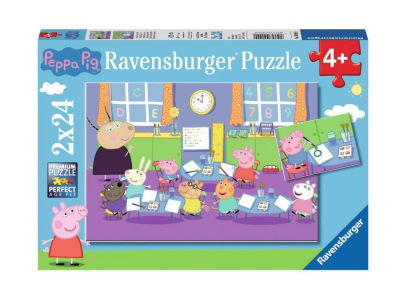 PUZZLE RAVENSBURGER 2X24 PUJSA PEPA V ŠOLI