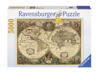 PUZZLE RAVENSBURGER 5000 ZEMLJEVID SVETA ZGODOVINSKI