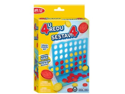 ŠTIRI V VRSTO POTOVALNA DRUŽABNA IGRA