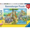 PUZZLE RAVENSBURGER 2X24 ŽIVALSKI VRT