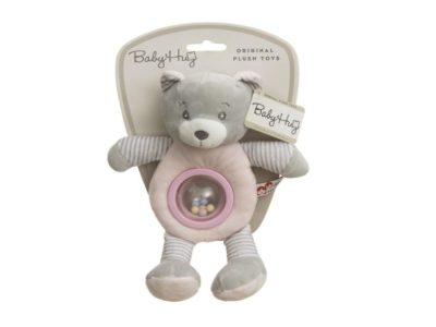 BABY HUG ROPOTULJA MEDVEDEK ROZA 23CM