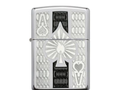 ZIPPO 24196 VŽIGALNIK ZIPPO ACE, HIGH POLISH CHROME