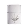 ZIPPO 29587 VŽIGALNIK CANABIS LEAF BRUSHED CHROME