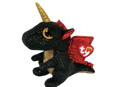 TY BEANIE BOOS ZMAJ Z ROŽIČKOM GRINDAL 24CM