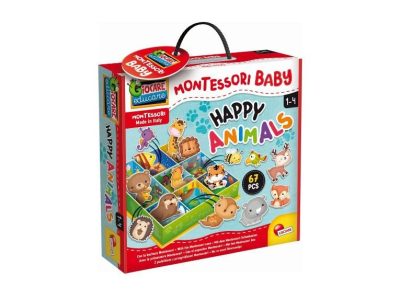 LISCIANI BABY MONTESSORI ŽIVALI IN NJIHOVA PREBIVALIŠČA