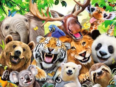 Alternative view of PUZZLE RAVENSBURGER 300 AFRIŠKE ŽIVALI SELFI