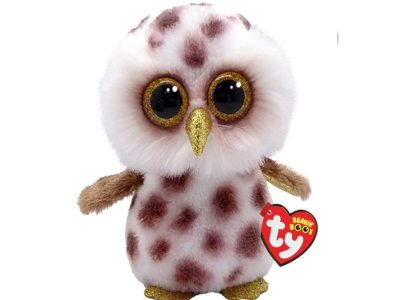 TY BEANIE BOOS SOVA Z RJAVIMI PIKAMI WHOOLIE 15CM