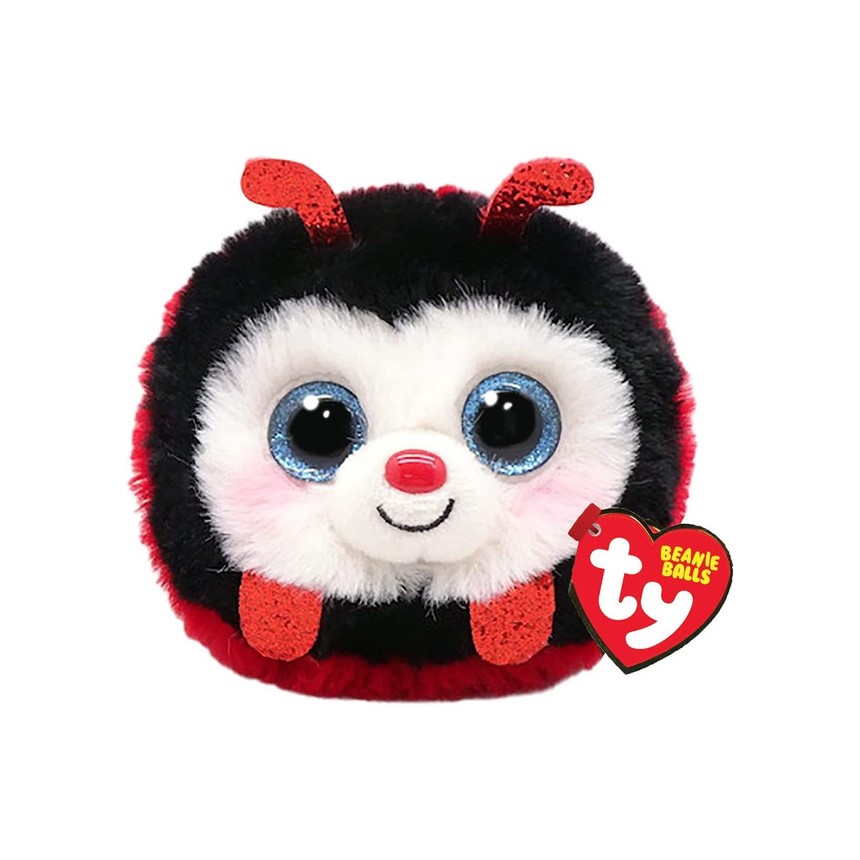 TY PUFFIES BEANIE BALLS RDEČA PIKAPOLONICA IZZY 10CM