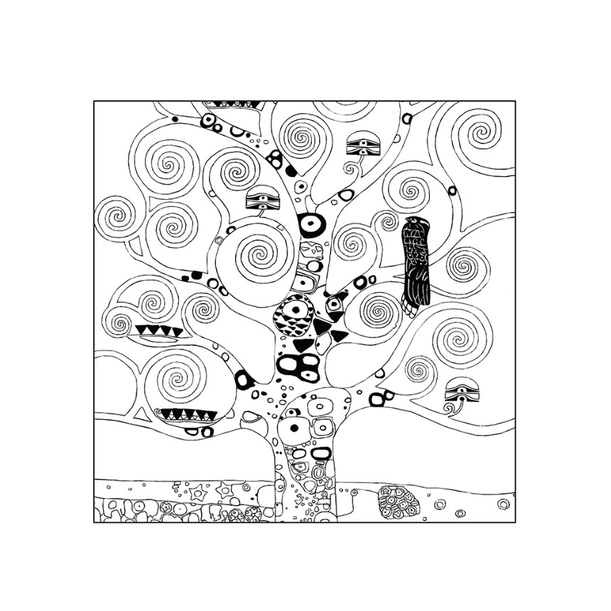 11152_POBARVANKA 11152 COLORING ART KLIMT 4MOTIVI