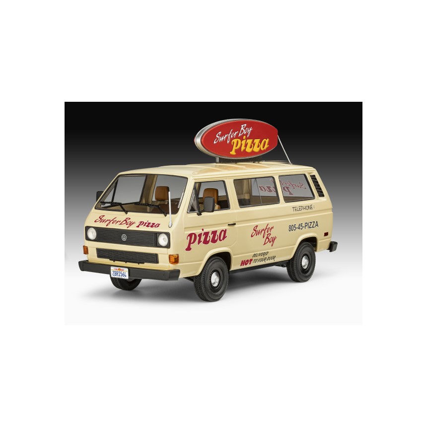 07725_Maketa Revell VW T3 Bus Surfer Boy Pizza Stranger Things 1:25