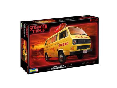 07725_Maketa Revell VW T3 Bus Surfer Boy Pizza Stranger Things 1:25