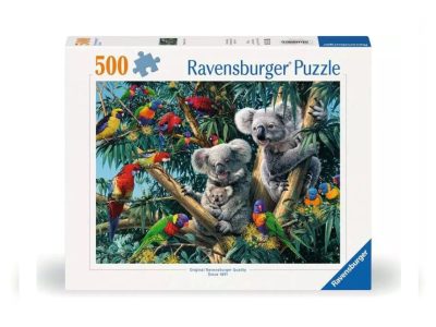 7200206_PUZZLE RAVENSBURGER 500 KOALE MED PAPIGAMI V PRAGOZDU