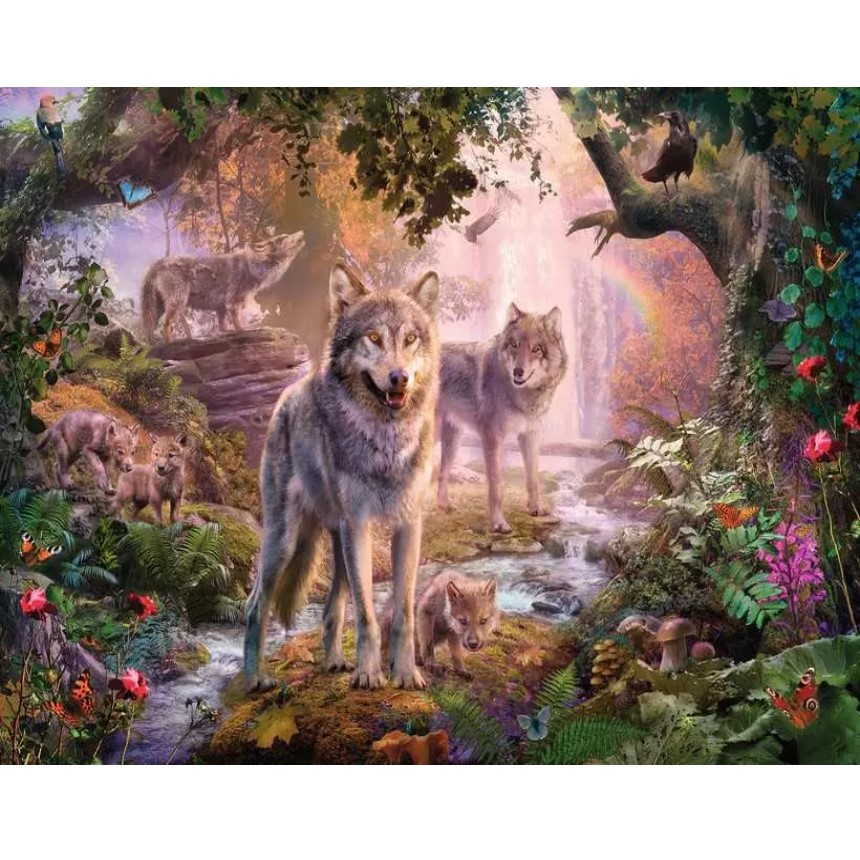 7200465_PUZZLE RAVENSBURGER 1000 VOLČJA DRUŽINA