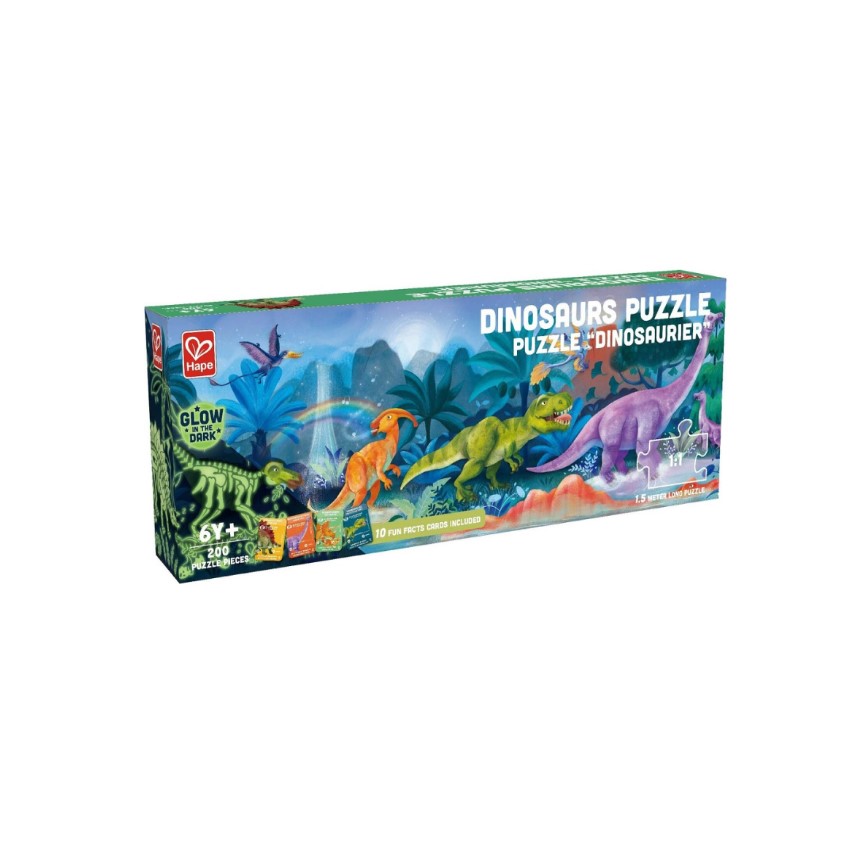 E803552_HAPE PUZZLE 200 DINOZAVRI 150CM