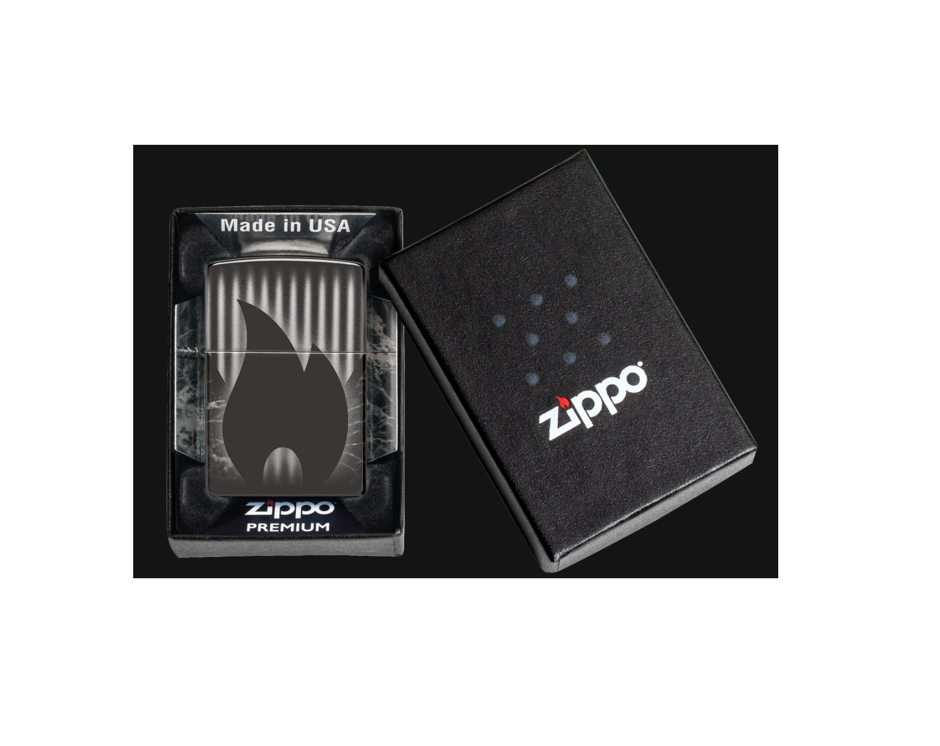 ZIPPO 48738 VŽIGALNIK FLAME HIGH BLACK - Image 3