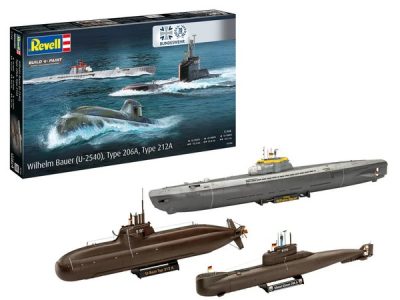 Revell 70 Years Bundeswehr: Wilhelm Bauer, Type 206A, Class 2 05186 1:144 - Image 3