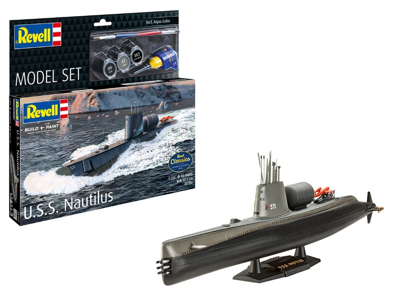 Revell Model Set U.S.S. Nautilus 65184 1:305 - Image 2