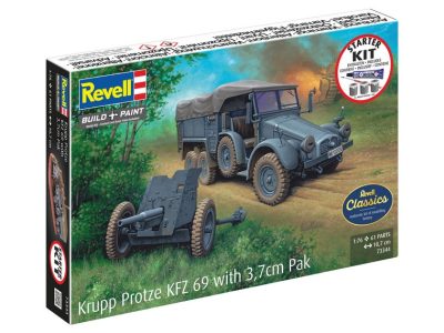 Revell Starter Kit Krupp Protze KFZ 69 with 3.7cm Pak 73344 1:76