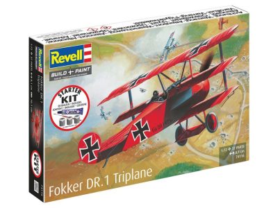 Revell Starter Kit Fokker DR.1 Triplane 075 74116 1:72
