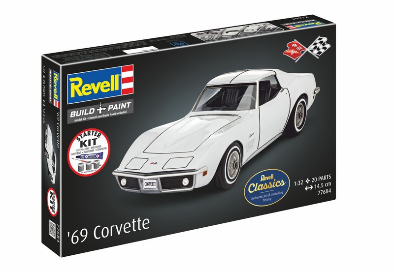 Revell Starter Kit Corvette C3 090 77684 1:32